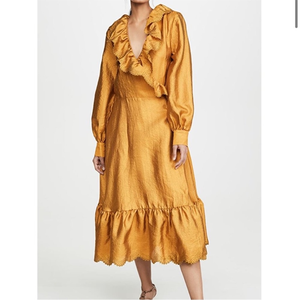 Stine Goya Steffi Gold Wrap Dress - Picture 13 of 14
